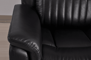 Cidliano Electric Power Recliner Armchair – Black Genuine Leather - Sofa In Store