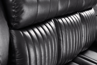Cidliano Electric Power Recliner Armchair – Black Genuine Leather - Sofa In Store