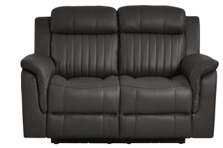 Cidliano 2 Seater Sofa – Genuine Leather Grey Electric Recliner - Sofa In Store