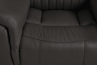 Cidliano Electric Recliner Armchair – Grey Genuine Leather - Sofa In Store