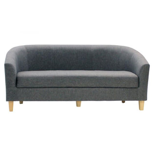 Bexhill Linen Fabric 3-Seater Sofa in Dark Grey Elegance - Sofa In Store