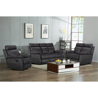 Colyton Fabric Recliner 3 Seater Sofa In Azul - Sofa In Store