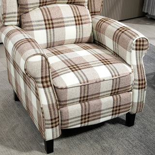 HOMCOM 160° Reclining Armchair, with Footrest - Brown - Sofa In Store
