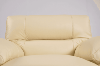 Dalmore Cream 2+2 Seater Sofa Set – Genuine Leather Chesterfield - Sofa In Store
