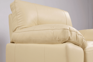 Dalmore Cream 2+2 Seater Sofa Set – Genuine Leather Chesterfield - Sofa In Store