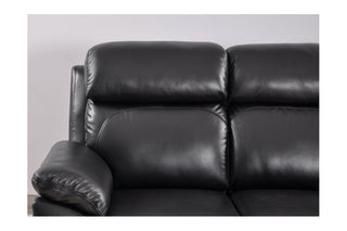 Dandrea 2 Seater Genuine Leather Black Electric Power Recliner - Sofa In Store
