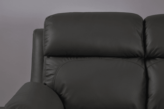 Dandrea 2 Seater Genuine Leather Grey Electric Recliner Sofa - Sofa In Store