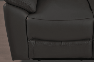Dandrea 2 Seater Genuine Leather Grey Electric Recliner Sofa - Sofa In Store