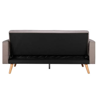 Ethane Fabric Sofa Bed Large in Grey Modern Convertible Guest 3 Seater Sofa - Sofa In Store