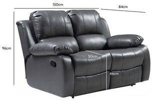 Valencia Grey Leather Recliner Set | 3 + 2 + 1 Seater | Stylish Comfort - Sofa In Store