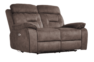 Foster Brown Fabric 2+2 Seater Electric Recliner Sofa Set - Sofa In Store
