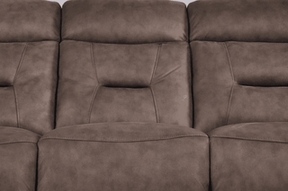 Foster 3+1 Seater Brown Fabric Electric Recliner Sofa Set - Sofa In Store