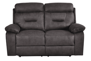 Foster Grey Fabric Electric Recliner 2 Seater Sofa with USB Ports - Sofa In Store