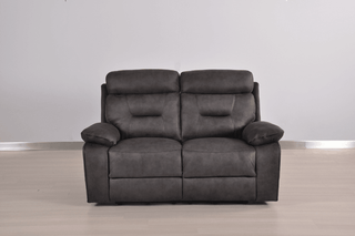 Foster Grey Fabric Electric Recliner 2 Seater Sofa with USB Ports - Sofa In Store