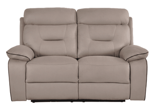 Foster 2 Seater Light Grey Fabric Electric Recliner Sofa - Sofa In Store