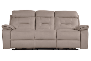 Light Grey Fabric Electric Recliner 3 Seater Sofa - Sofa In Store