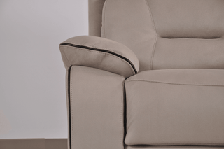 Light Grey Fabric Electric Recliner 3 Seater Sofa - Sofa In Store