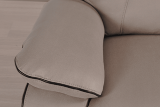 Light Grey Fabric Electric Recliner 3 Seater Sofa - Sofa In Store