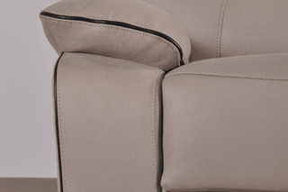 Light Grey Fabric Electric Recliner 3 Seater Sofa - Sofa In Store