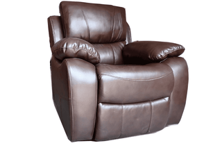 Bel Aire Brown Leather Recliner Armchair – Classic Design with Modern Comfort - Sofa In Store