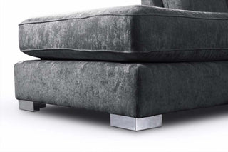 Coal Alaska Fabric U Shaped High Back Corner Sofa – Grey - Sofa In Store