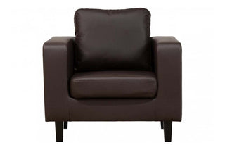 Box Brown Leather 2+1+1 Seater Sofa Set – Modern Minimalist Design - Sofa In Store