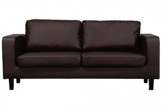 Box Brown Leather 3+3 Seater Sofa Set – Modern Minimalist Design - Sofa In Store