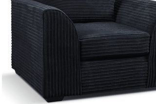 Byron Black Fabric 2+2 Seater Sofa Set – Modern Design and Comfort - Sofa In Store