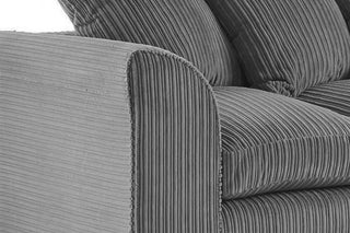 Byron Grey Fabric 3 Seater Sofa – Jumbo Cord - Sofa In Store