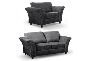 Canterbury Grey Fabric 2+1 Seater Sofa Set with Classic Design - Sofa In Store