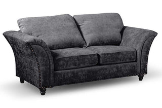 Canterbury Grey Fabric 2 Seater Sofa with High Back Design - Sofa In Store