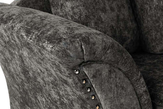 Canterbury Grey Fabric 3 Seater Sofa – Classic High Back Design - Sofa In Store