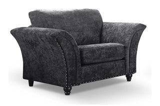 Canterbury 1 Seater Grey Fabric Armchair with Classic Design - Sofa In Store