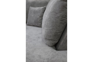 Carnaby U-Shaped Corner Sofa – Grey Fabric with Footstool - Sofa In Store