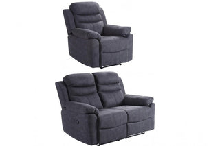 Conway Grey Fabric Recliner 2+1 Seater Sofa Set - Modern Comfort Design - Sofa In Store