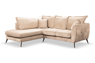 Gabriel Mink Velvet Corner Sofa LHC – Stylish Modern Design - Sofa In Store