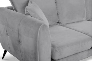 Gabriel Velvet Corner Sofa – Grey Fabric from RHC And LHC Collection - Sofa In Store