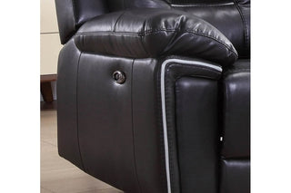 Henry Black Leather Electric Recliner Armchair - Premium Comfort Design - Sofa In Store