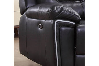 Henry Black Leather Electric Recliner Armchair - Premium Comfort Design - Sofa In Store