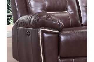 Henry Brown Leather Electric Recliner 2 Seater Sofa - Brown Leather - Sofa In Store