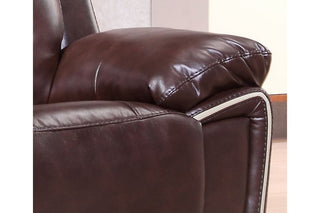 Henry Brown Leather Electric Recliner 2 Seater Sofa - Brown Leather - Sofa In Store