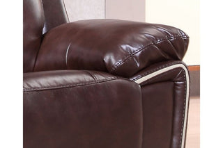 Henry Brown Leather Electric Recliner 2 Seater Sofa - Brown Leather - Sofa In Store