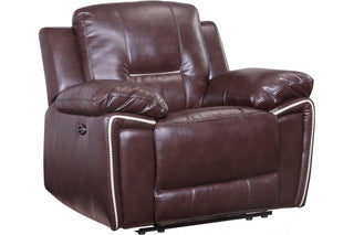 Henry Brown Leather Electric Recliner Armchair – Brown Leather Comfort - Sofa In Store