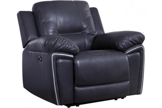 Henry Grey Leather Electric Recliner Armchair - Premium Comfort Design - Sofa In Store