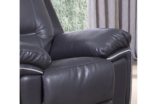 Henry Grey Leather Electric Recliner Armchair - Premium Comfort Design - Sofa In Store