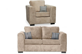 Nancy Beige Fabric 2+1 Seater Sofa Set – Stylish Design for Comfort - Sofa In Store