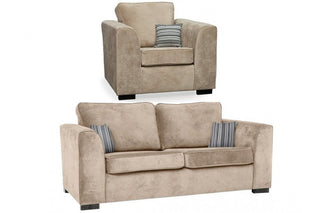 Nancy Beige Fabric 3+1 Seater Sofa Set – Stylish and Comfortable Design - Sofa In Store