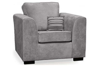 Nancy Grey Armchair – Premium Fabric with Chunky Design - Sofa In Store