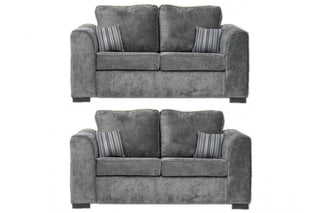 Nancy Grey Fabric 2+2 Seater Sofa Set – Stylish and Comfortable Design - Sofa In Store