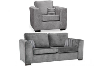 Nancy Grey Fabric 3+1 Seater Sofa Set – Stylish and Durable Design - Sofa In Store